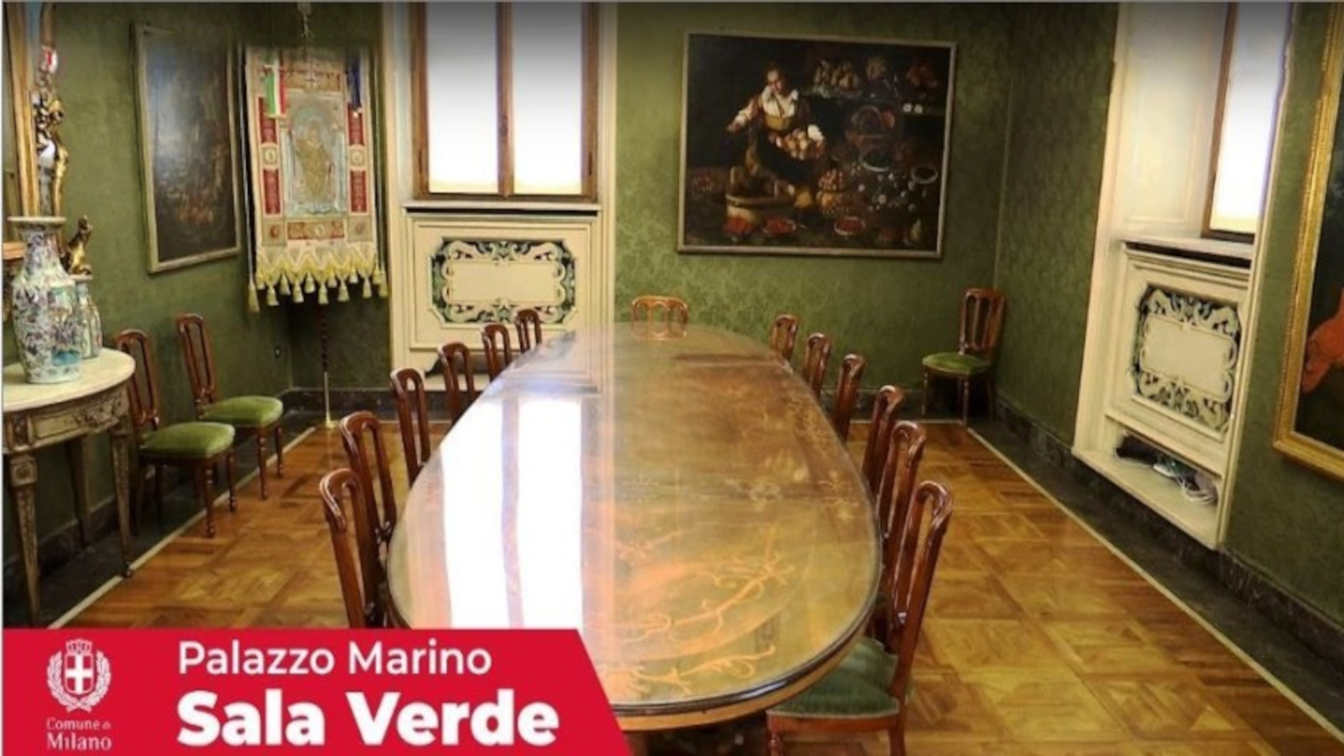 Sala Verde (O Marra) – Tour virtuale di Palazzo Marino a Milano